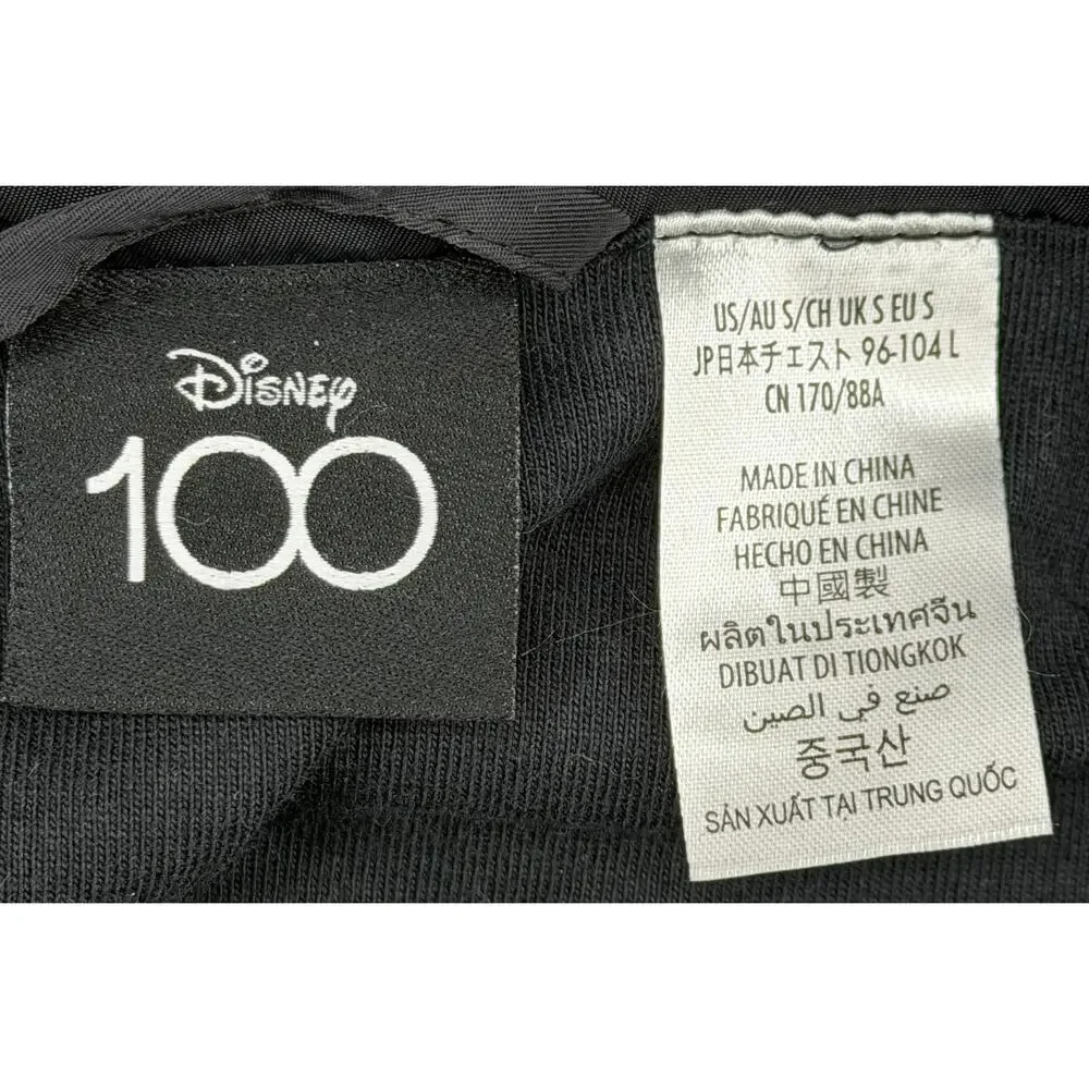 Disney 100 Year Windbreaker Jacket Mickey & Friends Full Zip Lined Adult S